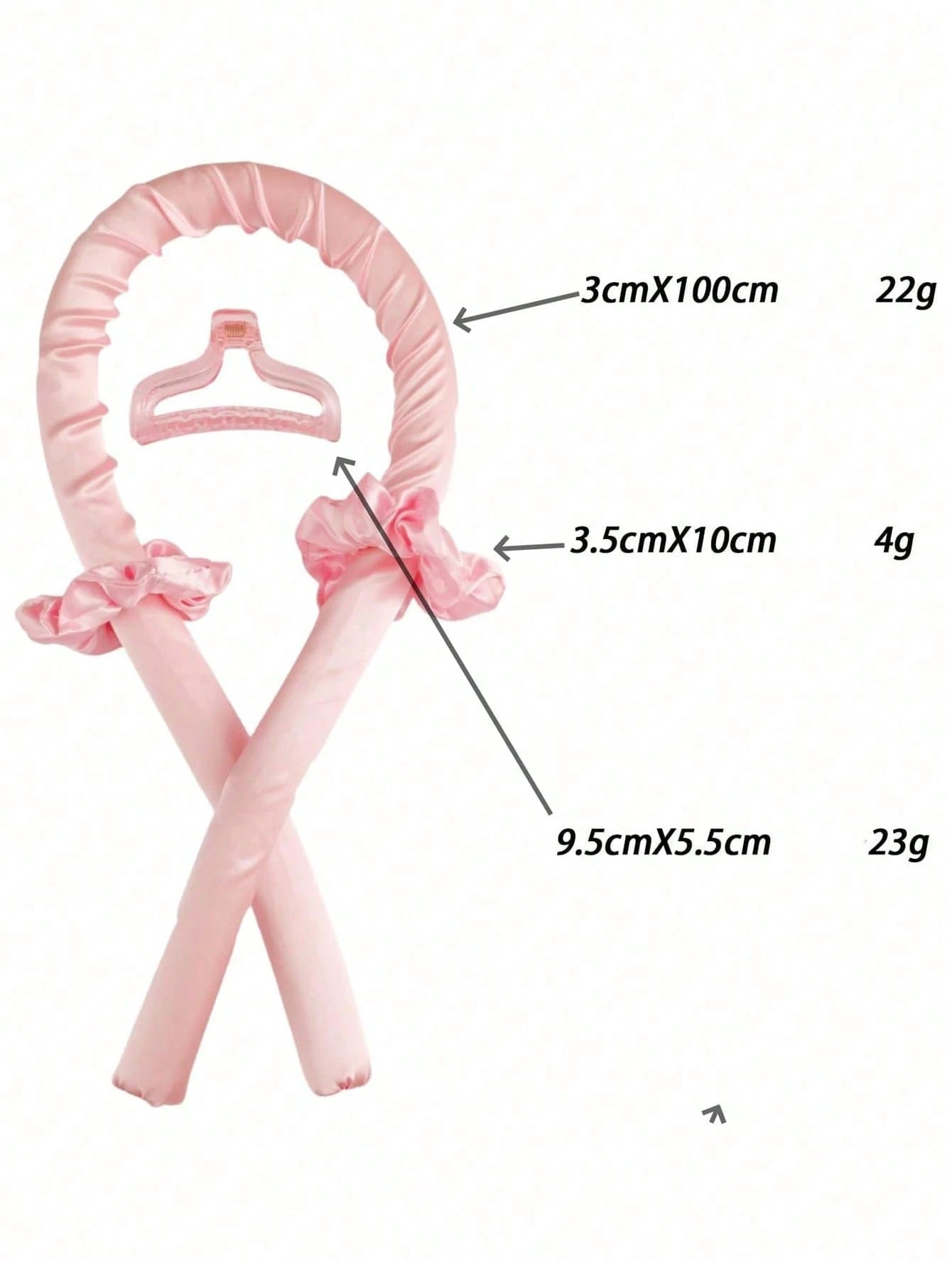 3/4/5pcs Manual Sponge Hair Curling Rod, Include Hair Curling Rod, Hair Clip, Hair Tie Band, Curl Before Going Out (Spraying Styling For More Hold), Sleep Without Steaming And Get Curly Hair, Pink Spo