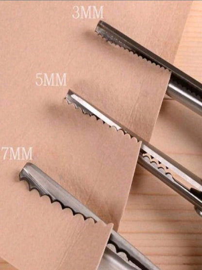 3, 5, 7mm Fabric Cutting Wavy Edge Pinking Shears Scissors No Import Fees