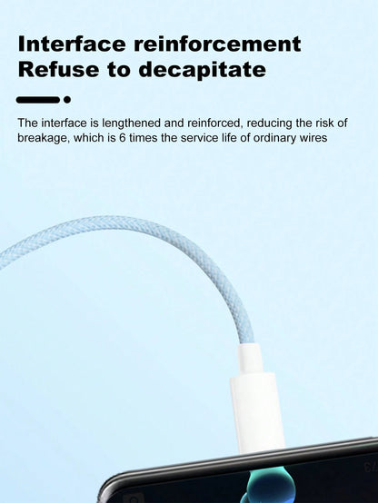 3-In-1 100w(Max) Fast Charging Usb Data Cable Spring/Straight Line USB Charging Cable Length Adjustable Nylon, Compatible With IPhone16/15/14/13/12/11 (The Spring USB Charging Cable MAX Expansion Size
