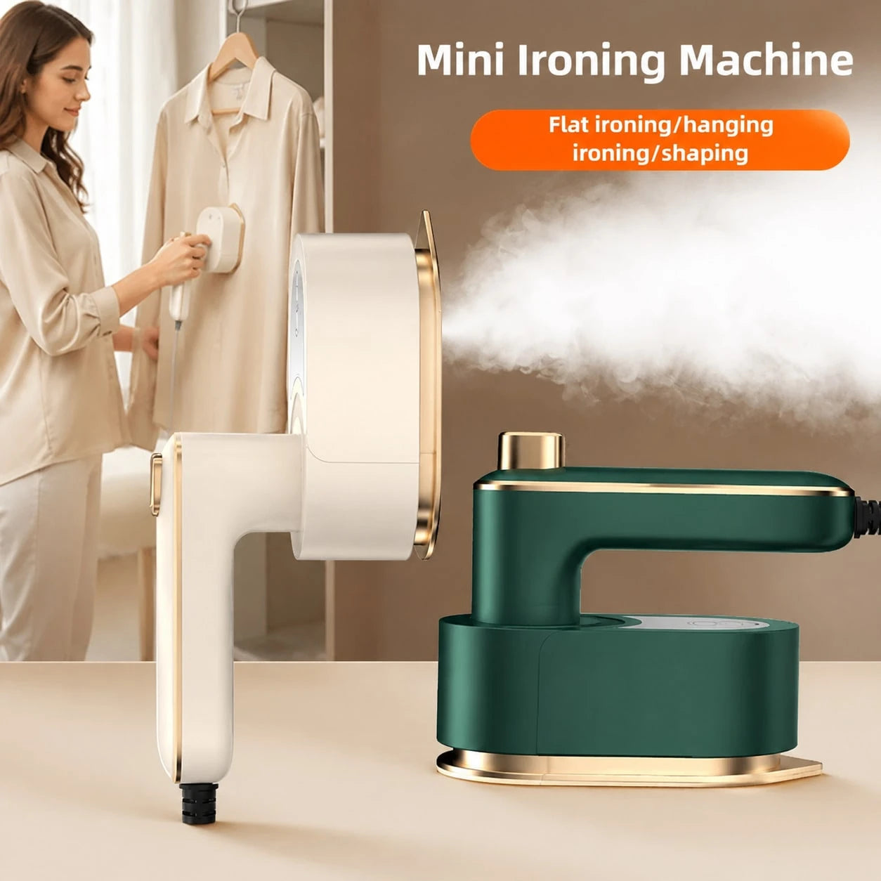 3-In-1 Multifunctional Steam Iron, Handheld Garment Steamer, Portable Foldable Electric Iron For Home & Office Use