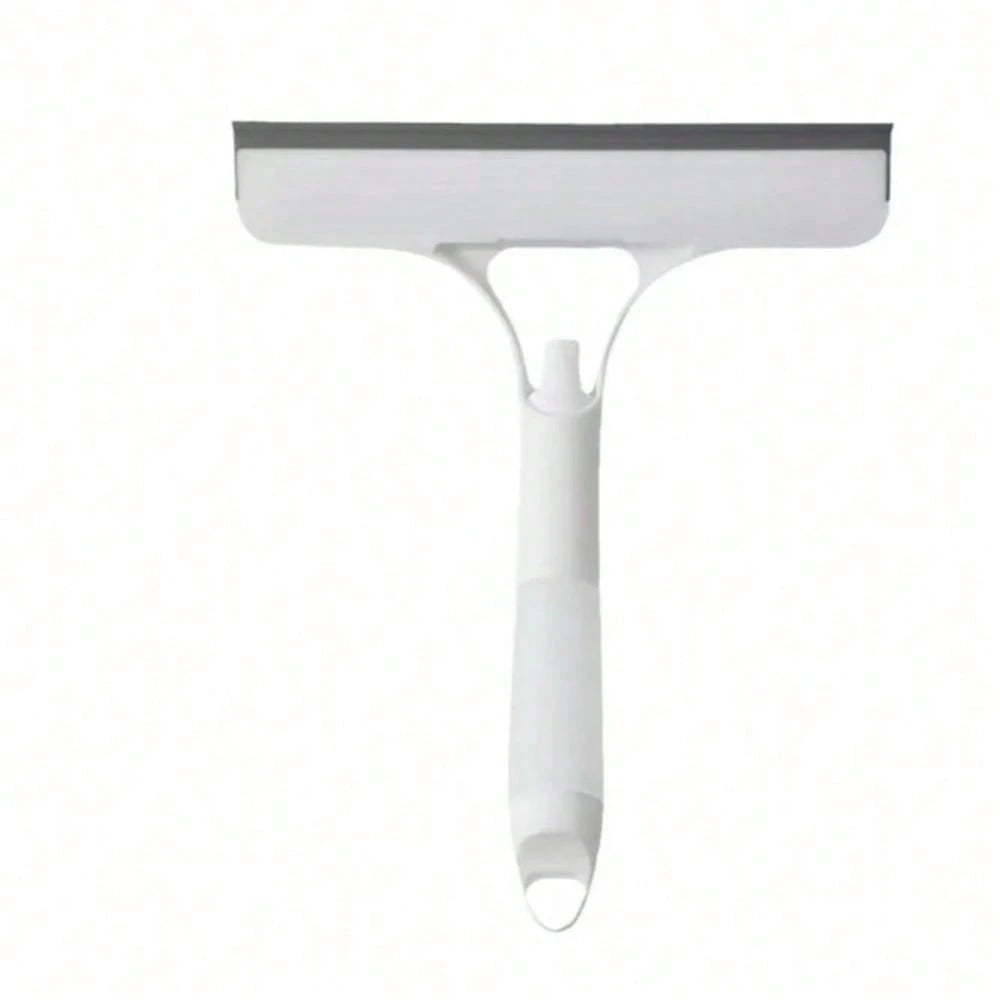 3 In 1 Window Cleaning Scraper, Squeegee And Scrubber With Spray, Multifunctional Household Cleaning Tool, Car Windshield Cleaner,Lightweight Silicone Microfiber Wipe