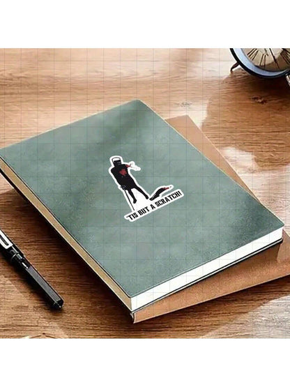 3-Inch "'Tis But A Scratch Sticker- Funny And Quirky-Themed Vinyl Sticker For Laptops, Notebooks, Water Bottles, Office Spaces, Gaming Consoles, And Humor Zones| Great For Movie Fans, Sarcasm Enthu