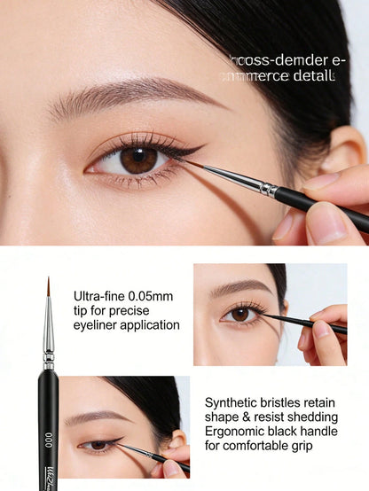 3 Pieces, Women's Boutique Eyeliner Brush And Eyebrow Brush, Makeup Tools, Tear Brush, Simple And Suitable For Beginners, Makeup Products, Natural Eyeliner Contour, Travel, Eye Shadow Brush, Spiral Br