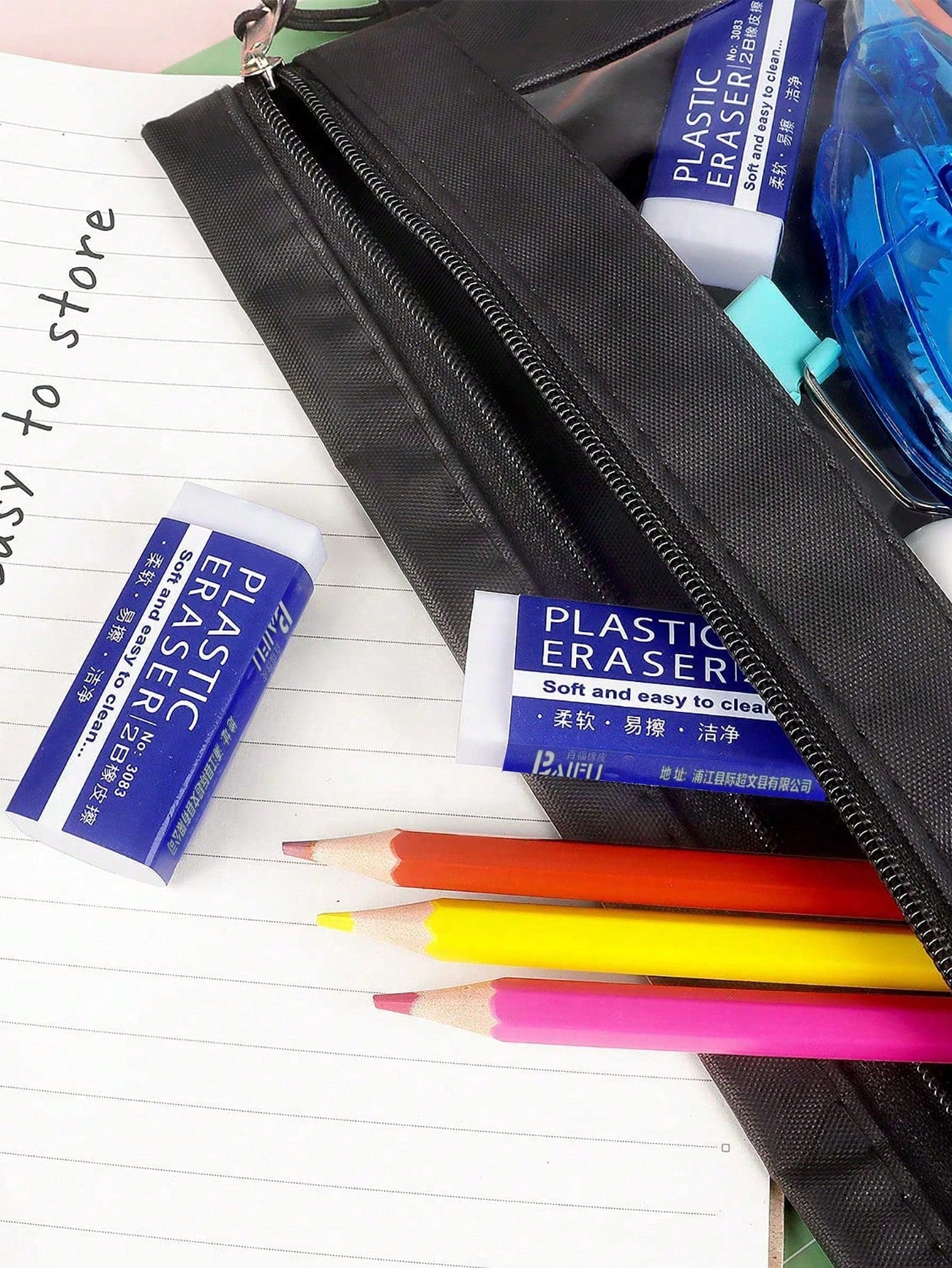 30/24/12/6/4/3/2/1 Pack Optional Pencil Erasers, Rectangular White Erasers For School And Office, Professional Art Erasers For Drawing And Sketching, Smudge-Free Soft Vinyl Erasers