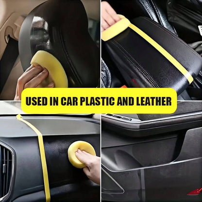 300ml/10.14fl.Oz BOZEBI Multi-Functional Car Interior Refurbishing Agent, Large Capacity, Long-Lasting Protection, Suitable For Car Interiors, Steering Wheel, Plastic, Dashboard, Fabric, And Seats- A
