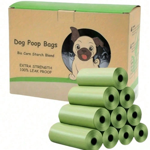 300pcs Leak-Proof Dog Poop Bags- Durable Disposable Pet Waste Bags For Dogs And Cats, Ideal For Yard Cleaning, Pet Supplies, Puppy Feeding, Pet Accessories