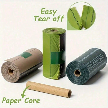 300pcs Leak-Proof Dog Poop Bags- Durable Disposable Pet Waste Bags For Dogs And Cats, Ideal For Yard Cleaning, Pet Supplies, Puppy Feeding, Pet Accessories
