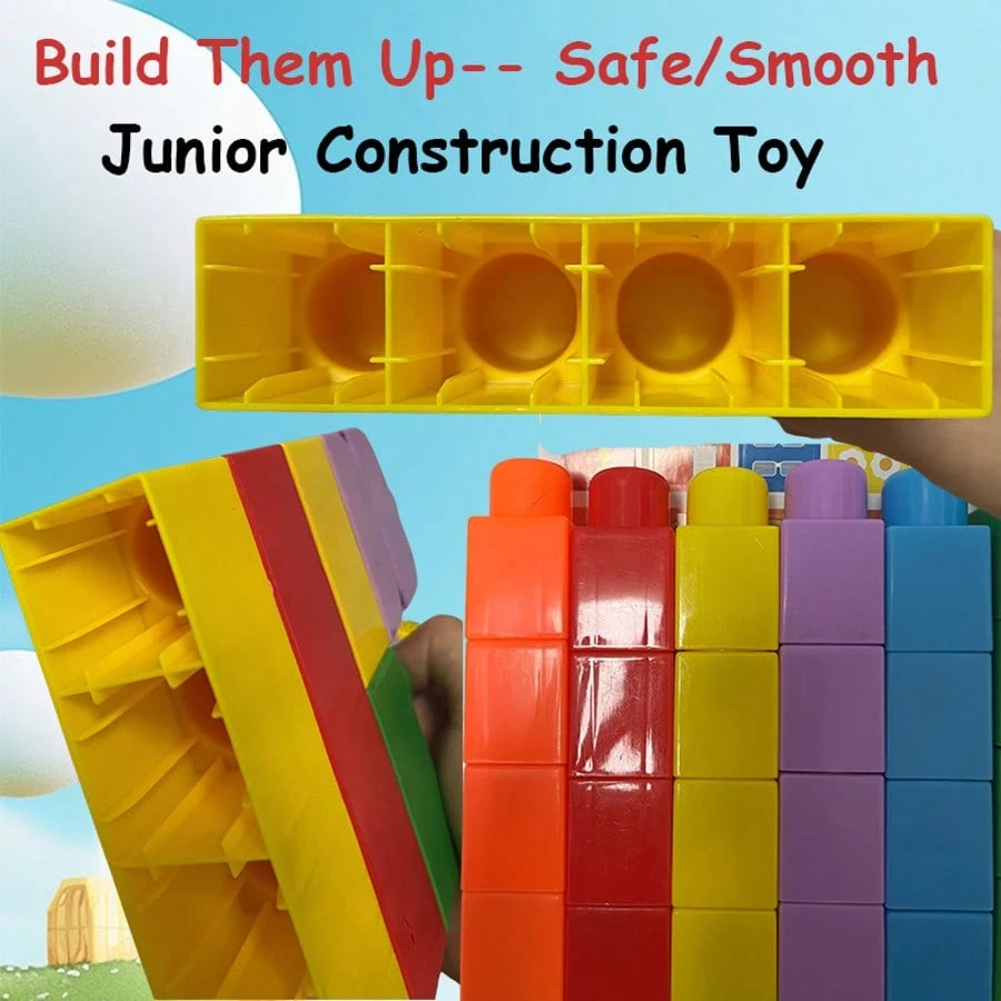 30Pcs Educational Number Stacking Blocks Set With Decals, Big Building Blocks For Toddlers 12M+, STEM Math Learning & Counting Toys, Fine Motor Skills