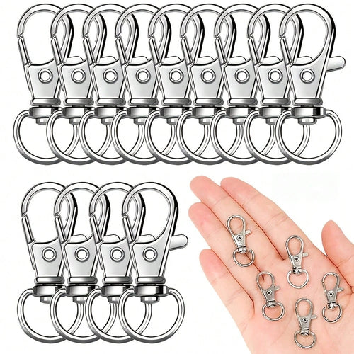 32mm Rotating Lobster Clasp Metal Key Ring Hook Clip, Suitable For Key Ring Making, DIY Crafts, Pet Collars