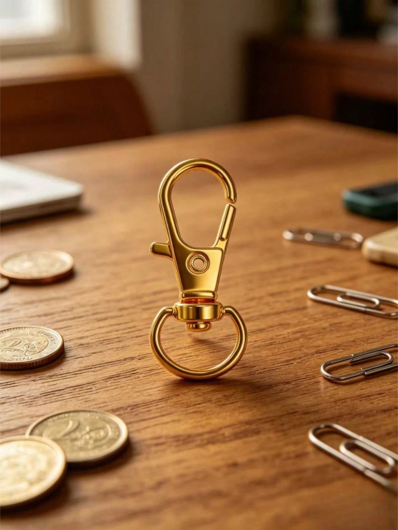 32mm Rotating Lobster Clasp Metal Key Ring Hook Clip, Suitable For Key Ring Making, DIY Crafts, Pet Collars