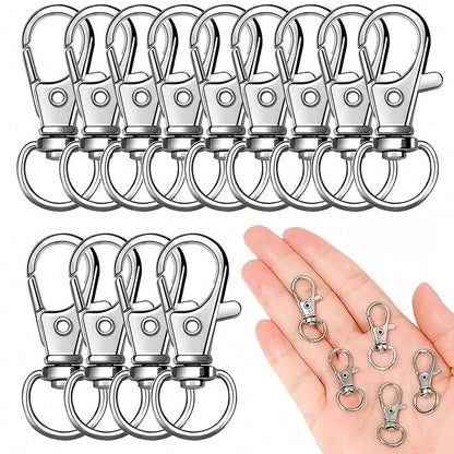 32mm Rotating Lobster Clasp Metal Key Ring Hook Clip, Suitable For Key Ring Making, DIY Crafts, Pet Collars