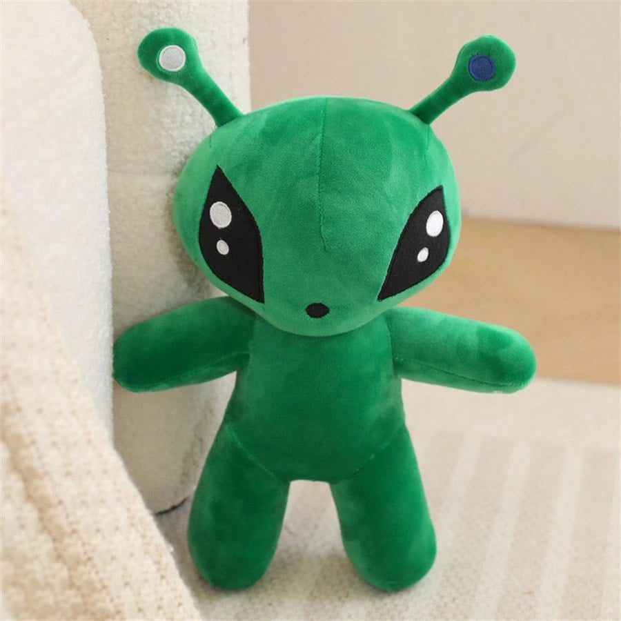 34cm/13.39inch Green Alien Plush Toy, Halloween Decor Thanksgiving Christmas Gifts Soft Cuddly Companion For Indoor Room Decor