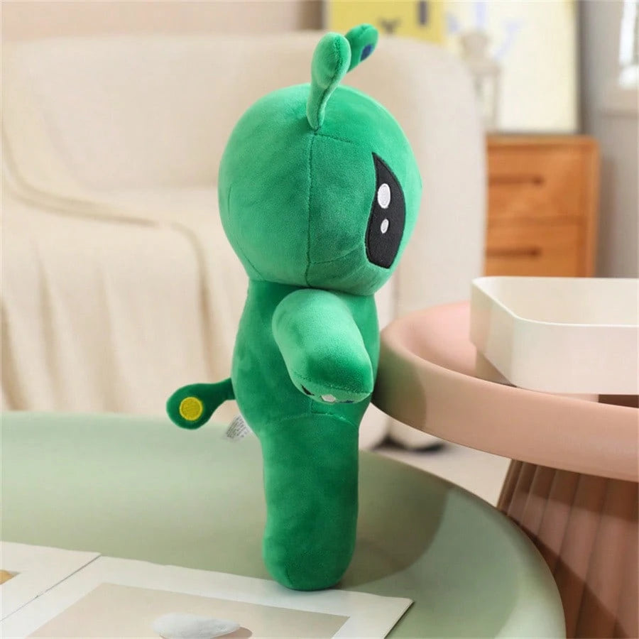 34cm/13.39inch Green Alien Plush Toy, Halloween Decor Thanksgiving Christmas Gifts Soft Cuddly Companion For Indoor Room Decor