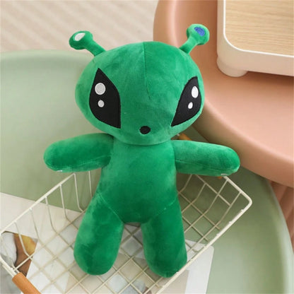 34cm/13.39inch Green Alien Plush Toy, Halloween Decor Thanksgiving Christmas Gifts Soft Cuddly Companion For Indoor Room Decor