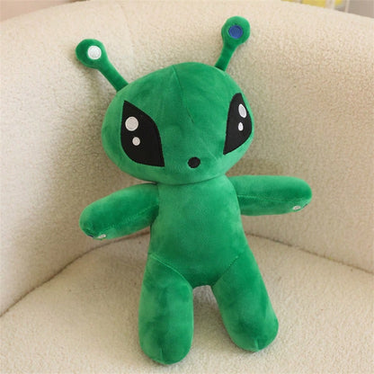 34cm/13.39inch Green Alien Plush Toy, Halloween Decor Thanksgiving Christmas Gifts Soft Cuddly Companion For Indoor Room Decor