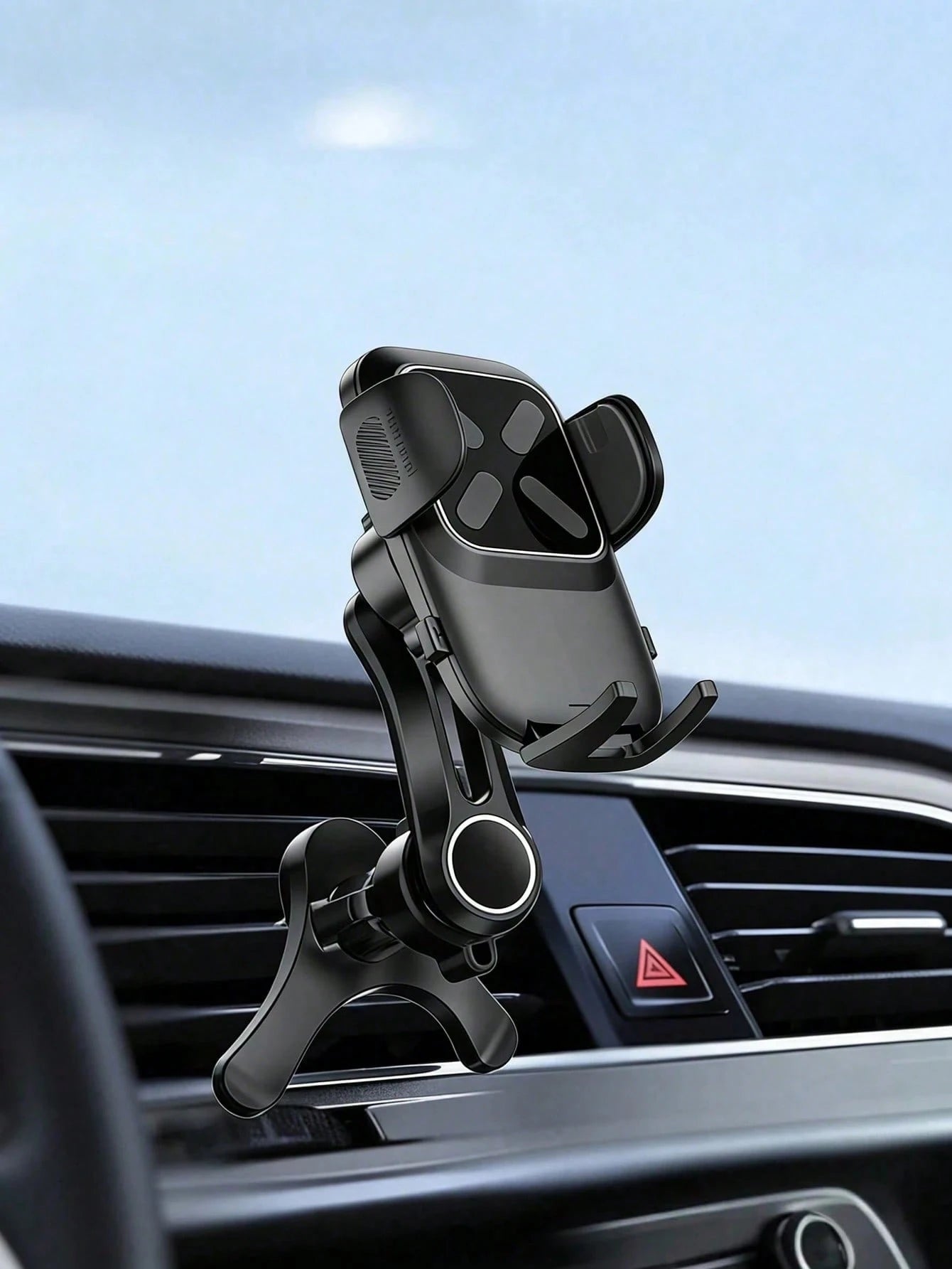 360° Rotatable Universal Car Phone Holder- Y-Shaped Adjustable Clip, Non-Blocking Air Circulation, Hands-Free Extension Phone Holder, Anti-Overheating, Suitable For All Smartphones