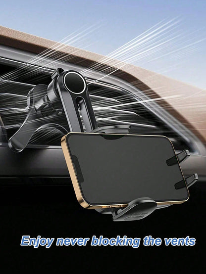 360° Rotatable Universal Car Phone Holder- Y-Shaped Adjustable Clip, Non-Blocking Air Circulation, Hands-Free Extension Phone Holder, Anti-Overheating, Suitable For All Smartphones