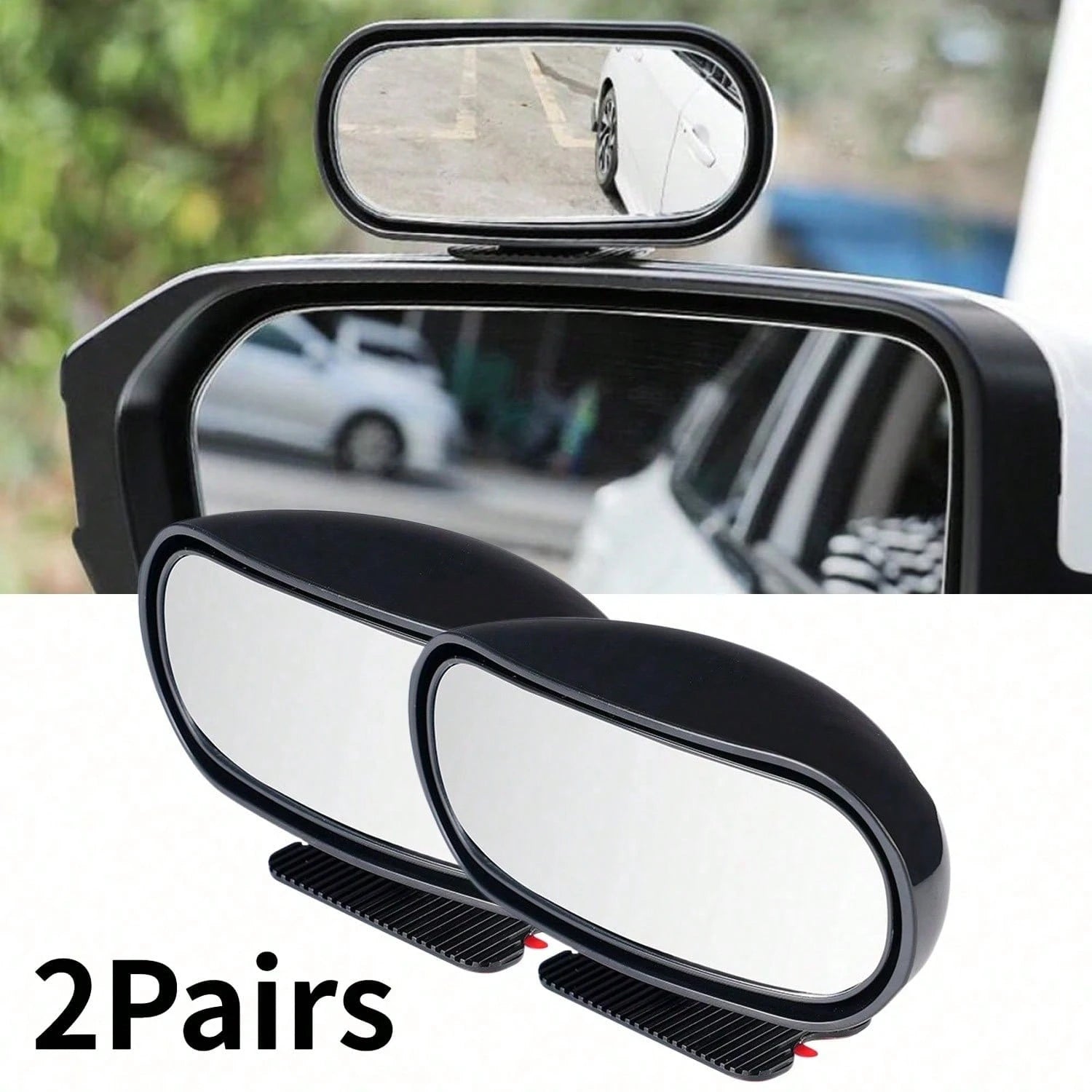360° Rotating Blind Spot Mirror Universal Automotive Rearview Mirror High-Definition Wide-Angle Auxiliary Rearview Mirror