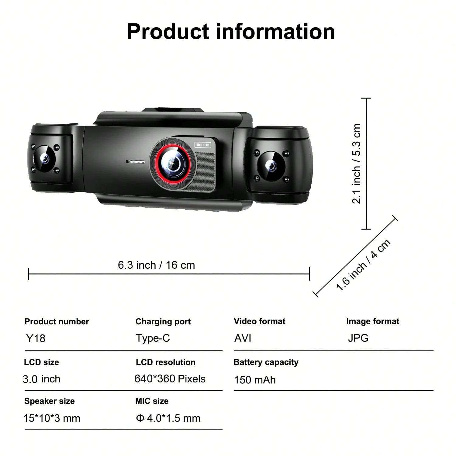 360° View 4 Channel 2K Dash Cam, Dash Camera For Cars Front And Rear Inside Left Right,FHD DVR Car Dashboard Camera With Loop Recording,3 Inch Display,Not Included SD Card