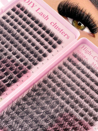 368pcs Single Lash Extensions, Lash Book, Cluster False Eyelashes, DIY Home Lash Extensions, Cluster False Eyelashes, Single Lash Extensions, False Eyelashes, Natural Vs. Voluminous Eyelashes, Lash Cl