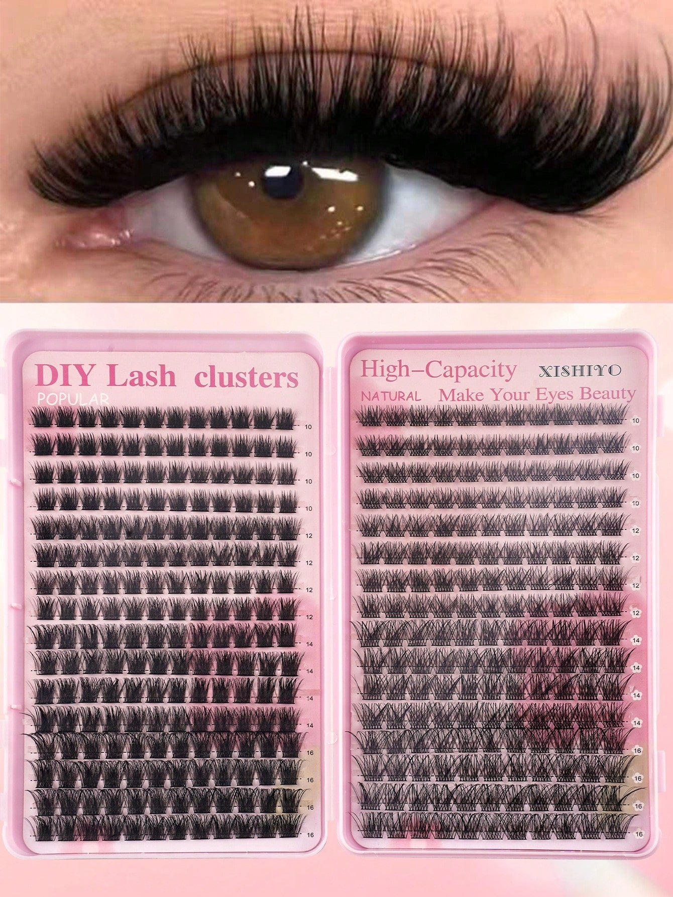 368pcs Single Lash Extensions, Lash Book, Cluster False Eyelashes, DIY Home Lash Extensions, Cluster False Eyelashes, Single Lash Extensions, False Eyelashes, Natural Vs. Voluminous Eyelashes, Lash Cl