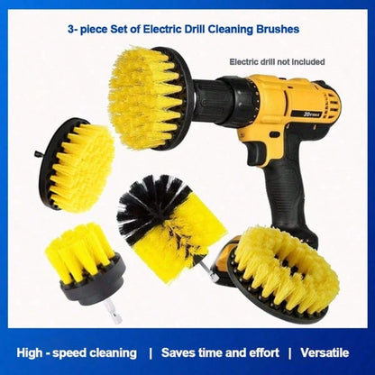 3pcs Car Electric Drill Cleaning Brush, Drill Brush, Polishing Grinding Brush Head Accessories, Polishing Brush Ball Head Brush, Electric Drill Tool Brush