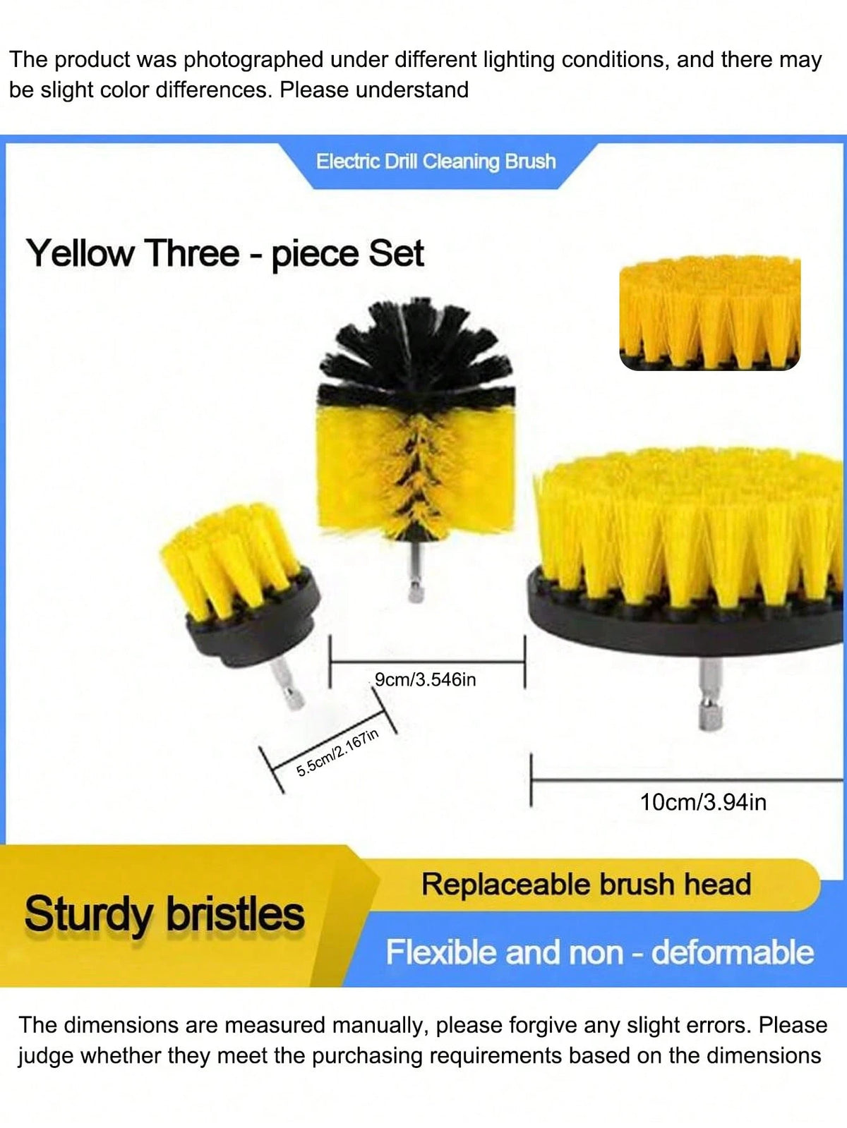 3pcs Car Electric Drill Cleaning Brush, Drill Brush, Polishing Grinding Brush Head Accessories, Polishing Brush Ball Head Brush, Electric Drill Tool Brush