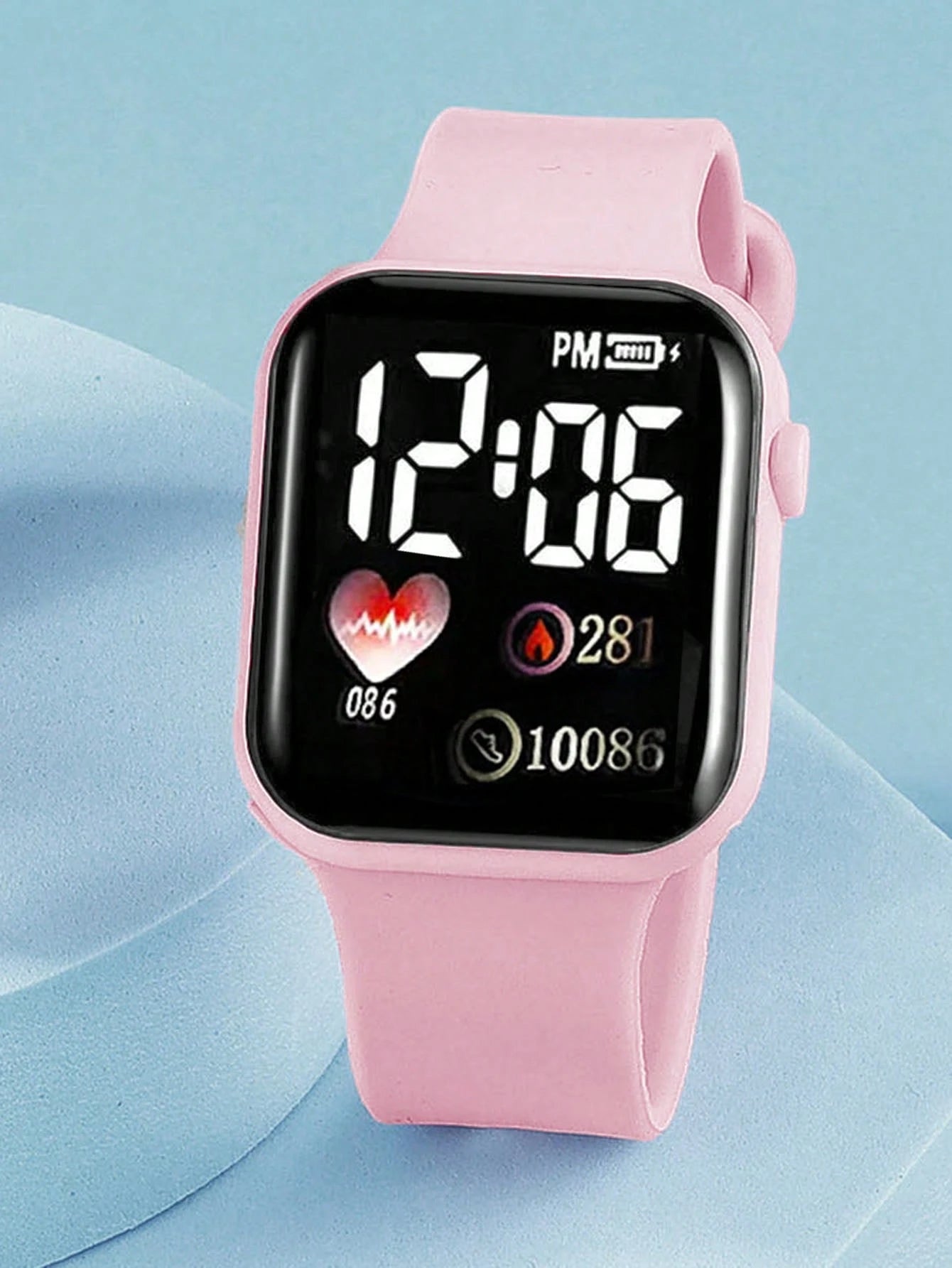 3pcs Cute & Fashionable Kids Electronic Watch Set With Pink PU Leather Wallet And Heart-Shaped Bracelet, Luminous Digital Watch, Suitable For Girls, Versatile For Daily Wear And Parties, Great Gift Fo