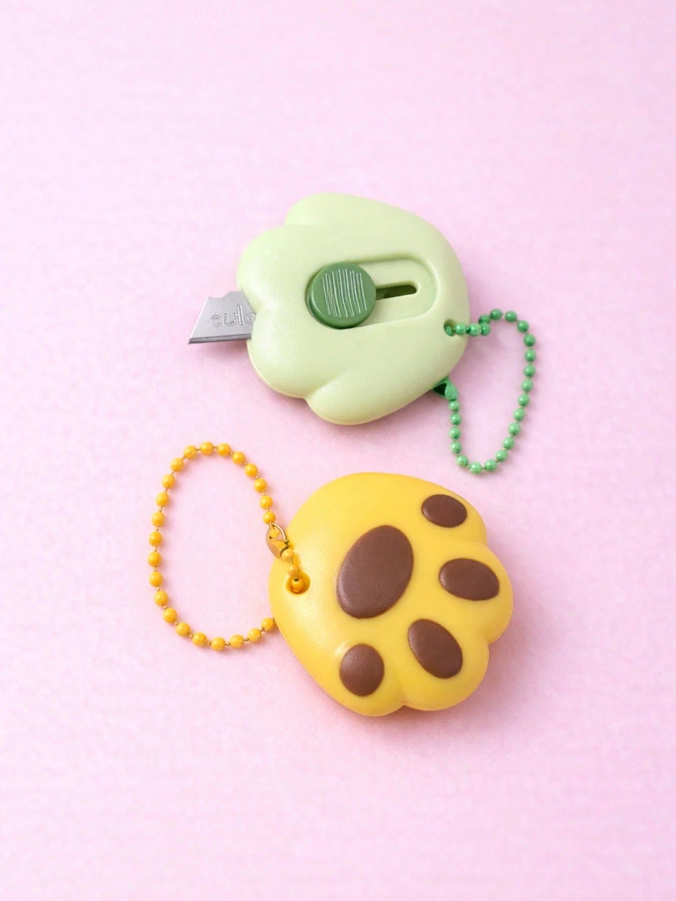 3pcs Mini Portable Paper Cutter, Cat Paw Shaped Box Opener Suitable For Home, Office, School, Crafts And Packaging, Essential Stationery