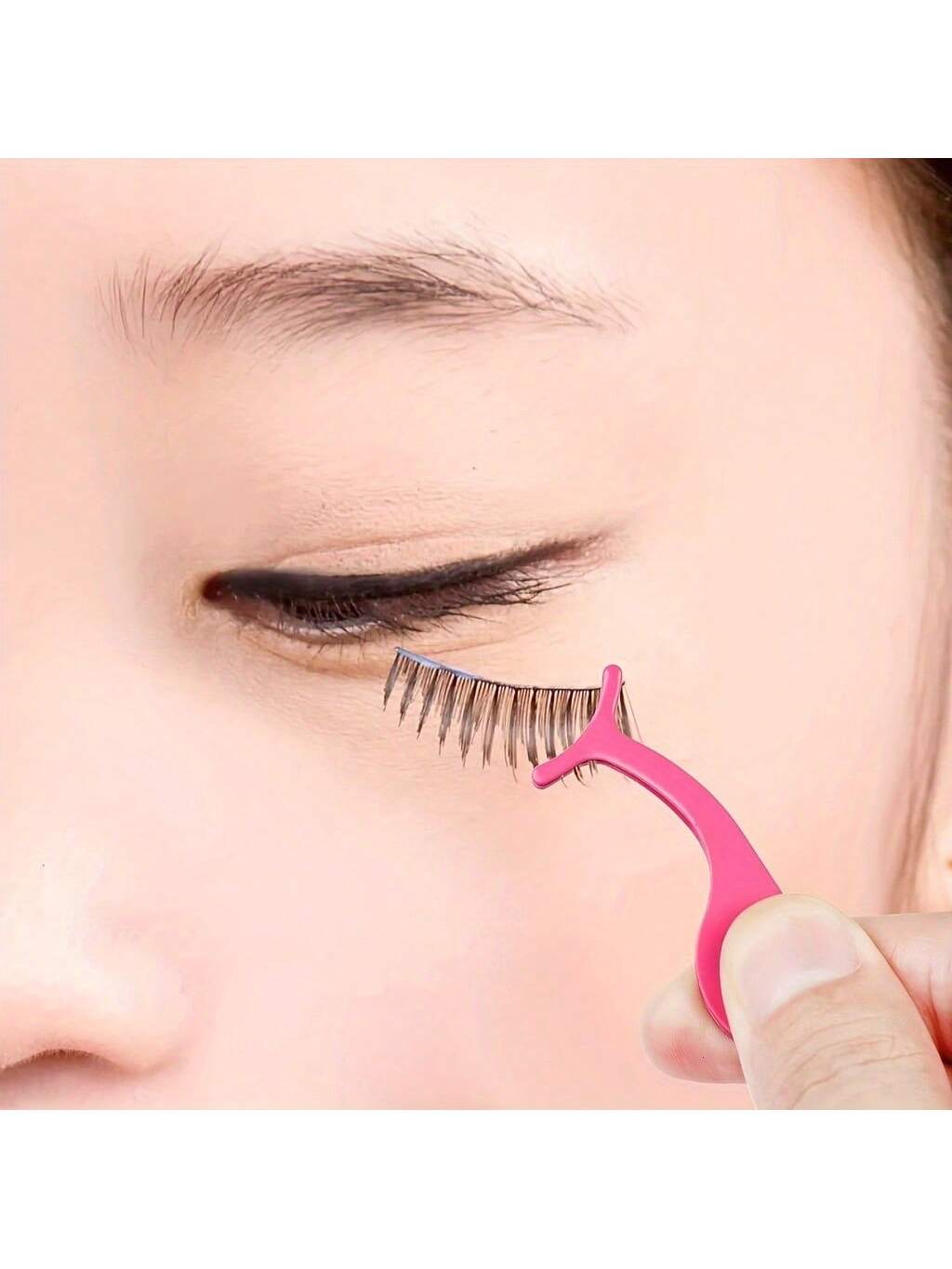 3pcs/Set With Box, Curved Tip Tweezers, Lash Curler And Lash Brush, Combination Of Curved Tweezers And Curved Lash Curler To Better Meet Multi-Level Lash Extension Needs For An Improved Experience