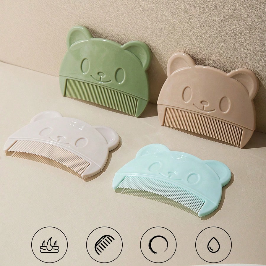 3pcs Soft Baby Scalp Brush, Massage Brush For Newborn To Remove Vernix, Cradle Cap, Hair Cleaning Products For Infants- Multi-Color