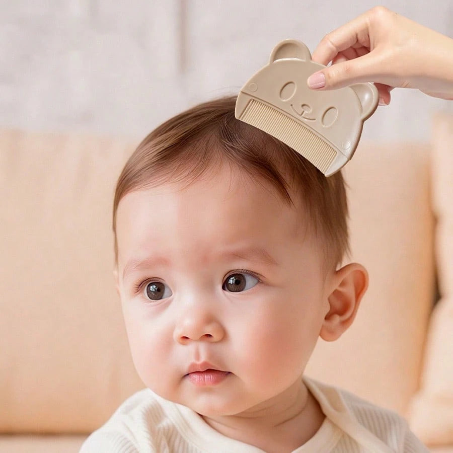 3pcs Soft Baby Scalp Brush, Massage Brush For Newborn To Remove Vernix, Cradle Cap, Hair Cleaning Products For Infants- Multi-Color