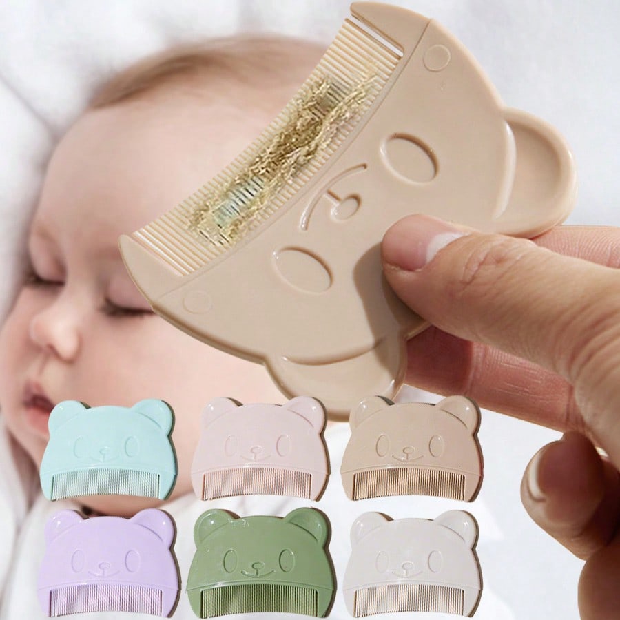3pcs Soft Baby Scalp Brush, Massage Brush For Newborn To Remove Vernix, Cradle Cap, Hair Cleaning Products For Infants- Multi-Color