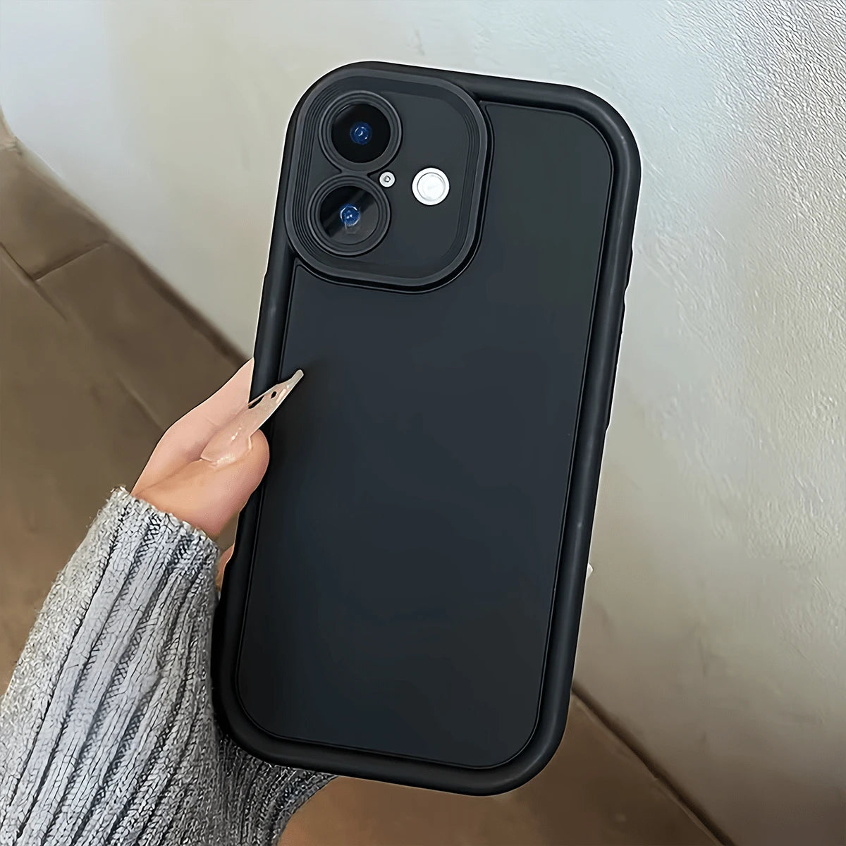 3pcs Solid Color Minimalist Anti-Drop Phone Case Compatible With Apple 17, 16, 15, 14, 13, 12, 11 Pro Max, Air, Applicable To Series