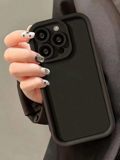 3pcs Solid Color Minimalist Anti-Drop Phone Case Compatible With Apple 17, 16, 15, 14, 13, 12, 11 Pro Max, Air, Applicable To Series
