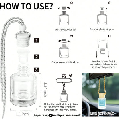 4 Pack Hanging Car Air Freshener & Diffuser| 120-Day Long-Lasting Fragrance| 17 Fragrances All Ages