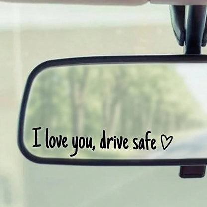 4 Pack I Love You Vinyl Decals For Rearview Mirror – Cute Car Stickers For Windshield Window, Romantic Surprise Gift For Her Him, Daily Love Reminder