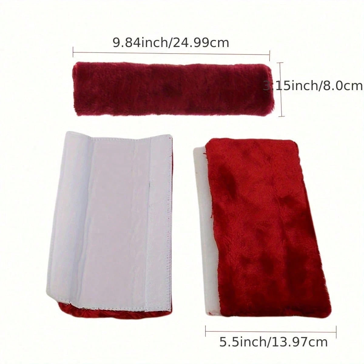 4-Piece Car Seat Belt Plush Pad Shoulder Cover, Seat Belt Protective Pad, Adjustable Soft Plush Shoulder Strap To Protect The Neck And Shoulders.