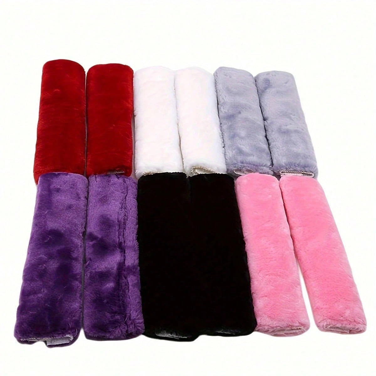 4-Piece Car Seat Belt Plush Pad Shoulder Cover, Seat Belt Protective Pad, Adjustable Soft Plush Shoulder Strap To Protect The Neck And Shoulders.