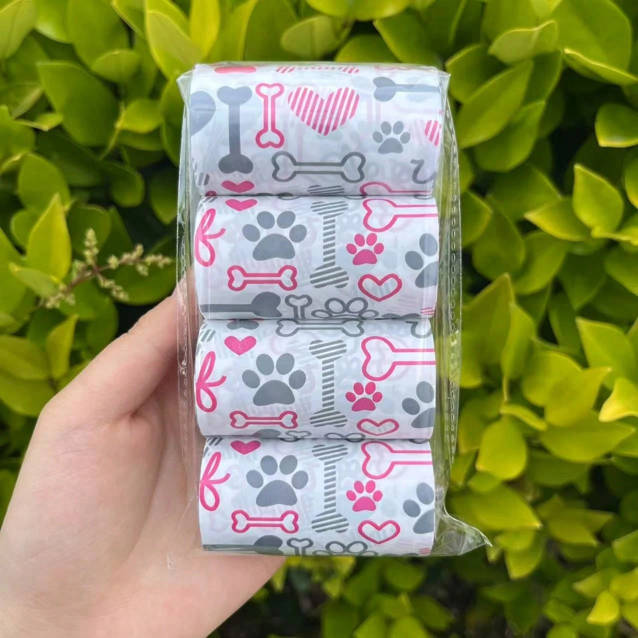4 Rolls/80pcs Thickened Pet Waste Bags, Scented, Cute Design, Suitable For Cleaning Various Pet Waste, Lemon Fragrance, Multiple Colors & Cute Combinations, Convenient Pet Cleaning Supplies