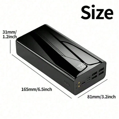 40000mAh Large Capacity Mobile Power Bank With Lighting/LED Power Display/Multiple Type-C/Micro/USB Ports, Can Quickly Charge Mobile Phones/Electronic Products And Other Devices, Portable Emergency Po