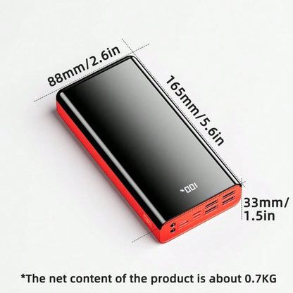 40000mAh Large Capacity Mobile Power Bank With Lighting/LED Power Display/Multiple Type-C/Micro/USB Ports, Can Quickly Charge Mobile Phones/Electronic Products And Other Devices, Portable Emergency Po