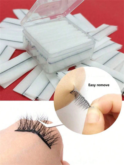 40pcs Self-Adhesive False Eyelashes, No Glue Needed, DIY Black Lashes, Waterproof, Reusable, Long-Lasting Adhesive, Eyelash Extension Tools, Self-Stick Lash Strips, Eyelash Glue Alternative, Glue-Free