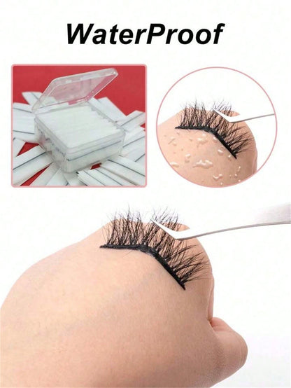 40pcs Self-Adhesive False Eyelashes, No Glue Needed, DIY Black Lashes, Waterproof, Reusable, Long-Lasting Adhesive, Eyelash Extension Tools, Self-Stick Lash Strips, Eyelash Glue Alternative, Glue-Free