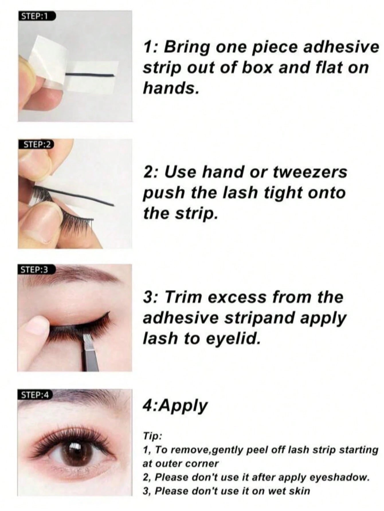 40pcs Self-Adhesive False Eyelashes, No Glue Needed, DIY Black Lashes, Waterproof, Reusable, Long-Lasting Adhesive, Eyelash Extension Tools, Self-Stick Lash Strips, Eyelash Glue Alternative, Glue-Free