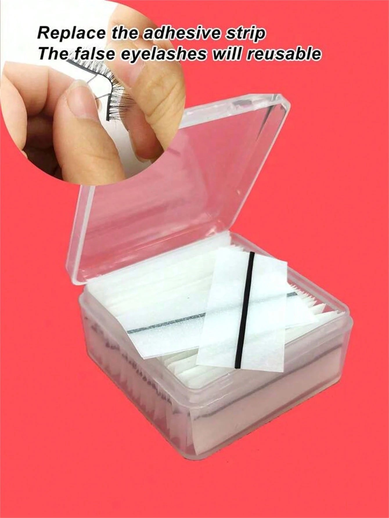 40pcs Self-Adhesive False Eyelashes, No Glue Needed, DIY Black Lashes, Waterproof, Reusable, Long-Lasting Adhesive, Eyelash Extension Tools, Self-Stick Lash Strips, Eyelash Glue Alternative, Glue-Free