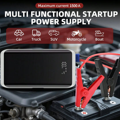 4500A Peak Car Battery Booster, Fast Emergency Start For Flat Battery Gas Cars, USB Charger & LED Flashlight, Portable Roadside Rescue Kit, Perfect Gift For Men Husband Dad Son, Winter-Ready Travel Ge