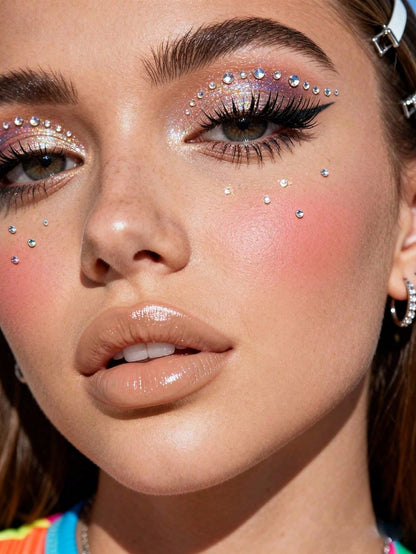 450pcs Silver-White Small Rhinestones, 2mm, Shiny Luster, Suitable For Face/Eye Decoration, Suitable For Carnival, Y2K Holiday Party, Daily Decoration, DIY Face Decoration, Music Festival Party, Can B