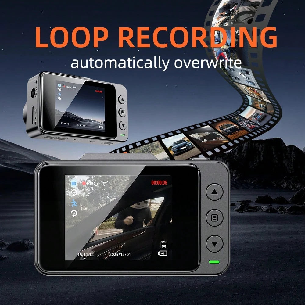 4K Dash Cam Front And Rear With 32GB Card, Built-In 5G WiFi, Dash Camera For Cars 4K Front And 1080P Rear, Dashcams For Cars Loop Recording, Gravity Sensor, 24-Hours Parking Mode