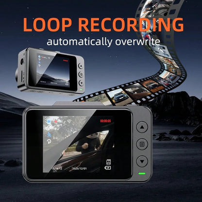 4K Dash Cam Front And Rear With 32GB Card, Built-In 5G WiFi, Dash Camera For Cars 4K Front And 1080P Rear, Dashcams For Cars Loop Recording, Gravity Sensor, 24-Hours Parking Mode